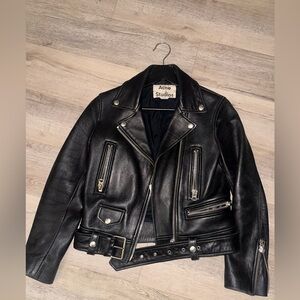 Acne Studios Leather Biker Jacket